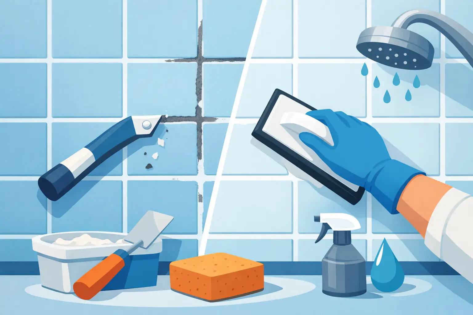 How to Regrout Shower Tiles Properly