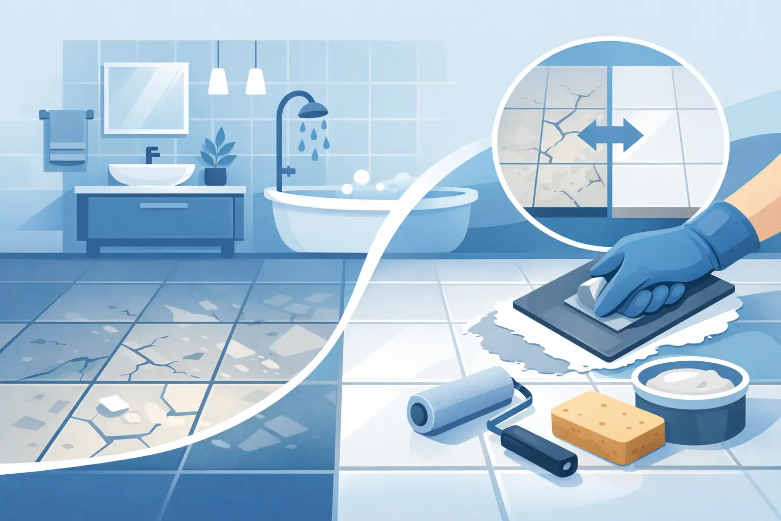 Bathroom Floor Tile Resurfacing Explained