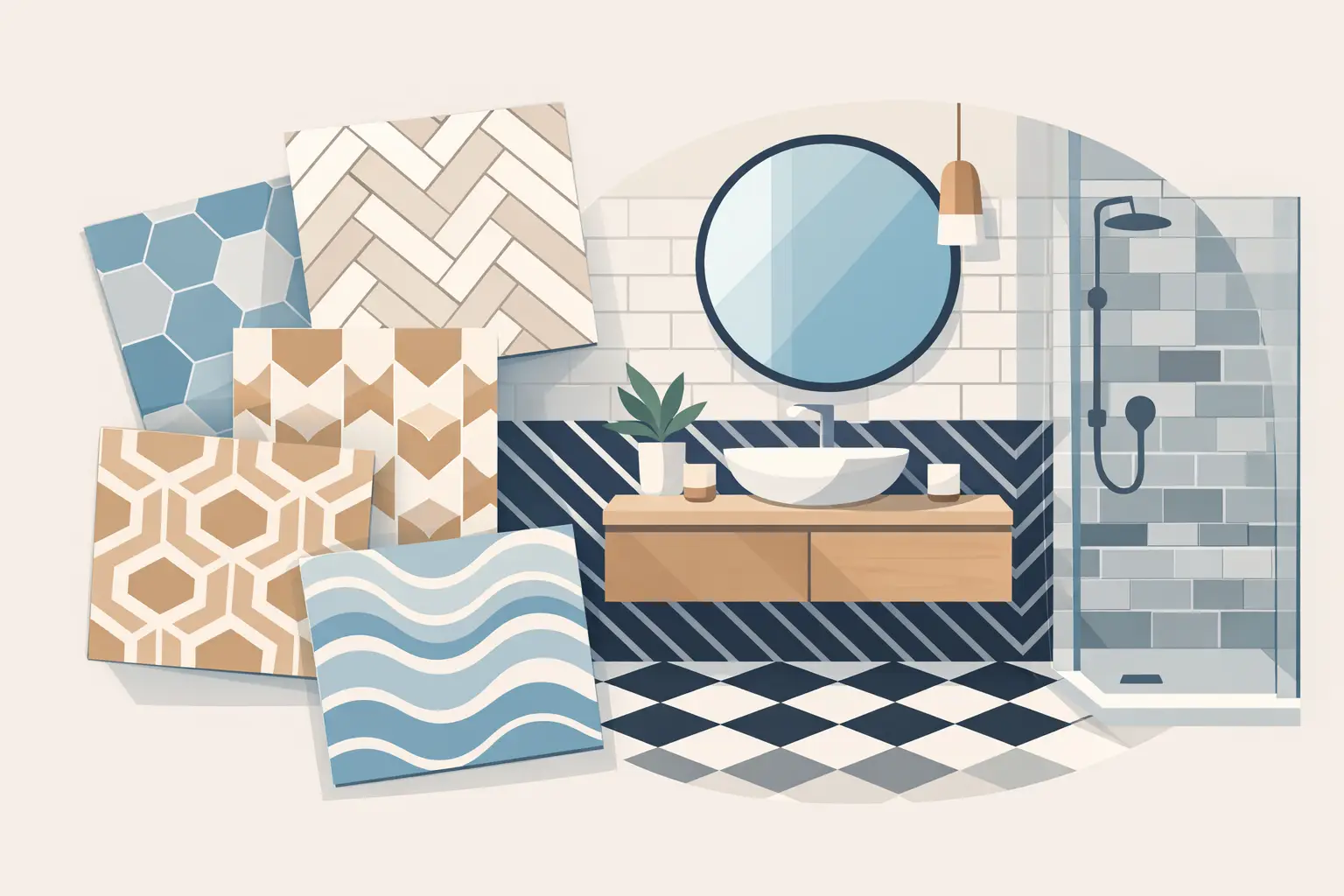 12 Best Bathroom Tile Patterns for Lasting Style