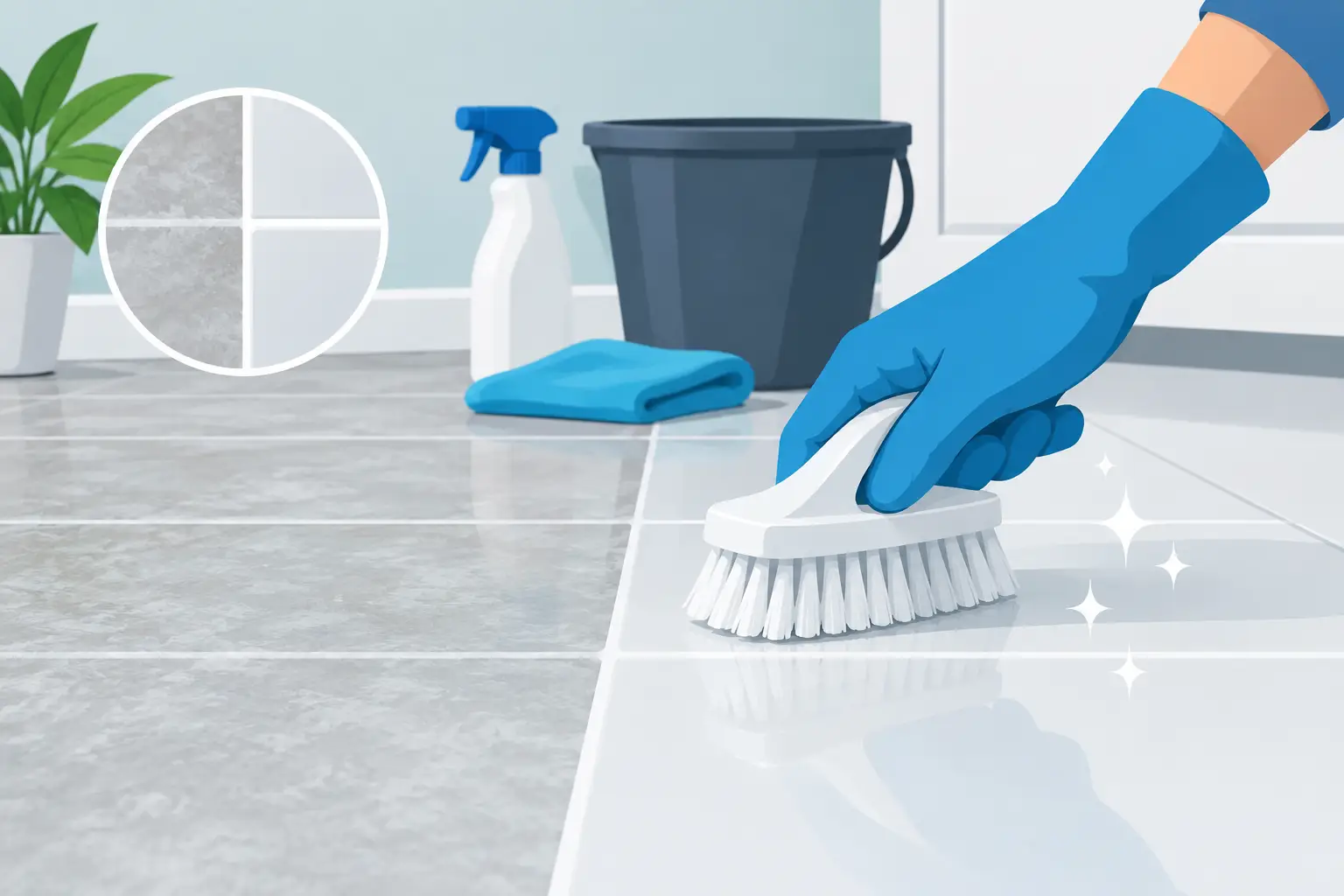How to Clean Grout Haze Without Damaging Tiles