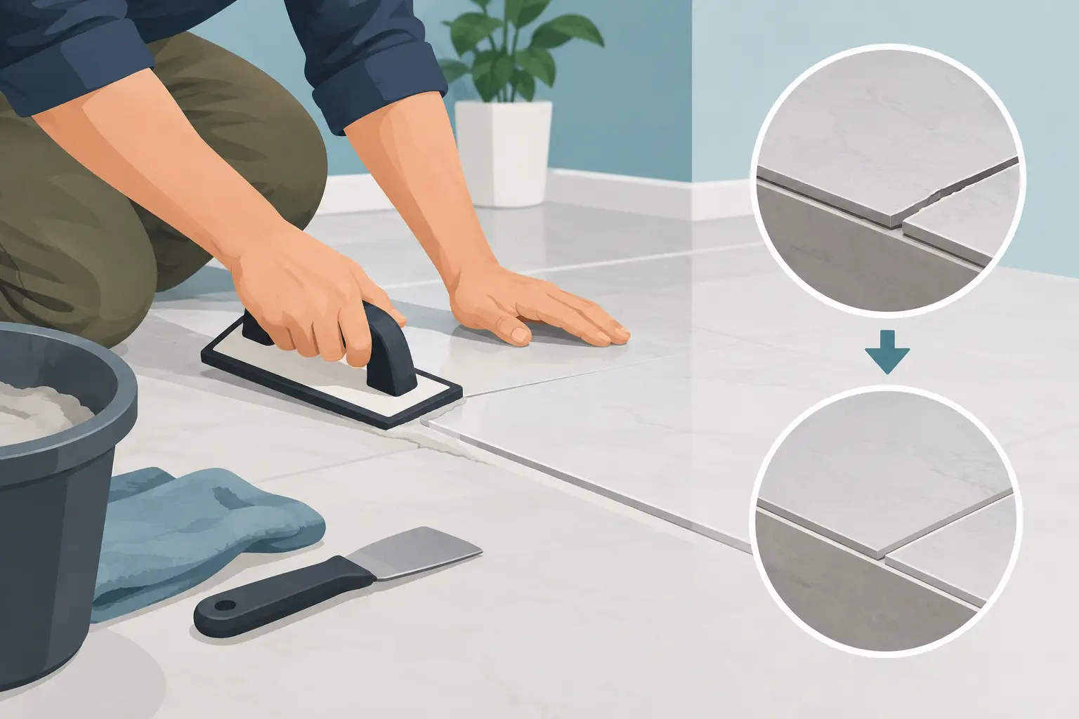 How to Fix Uneven Tile Edges Without Cutting Corners