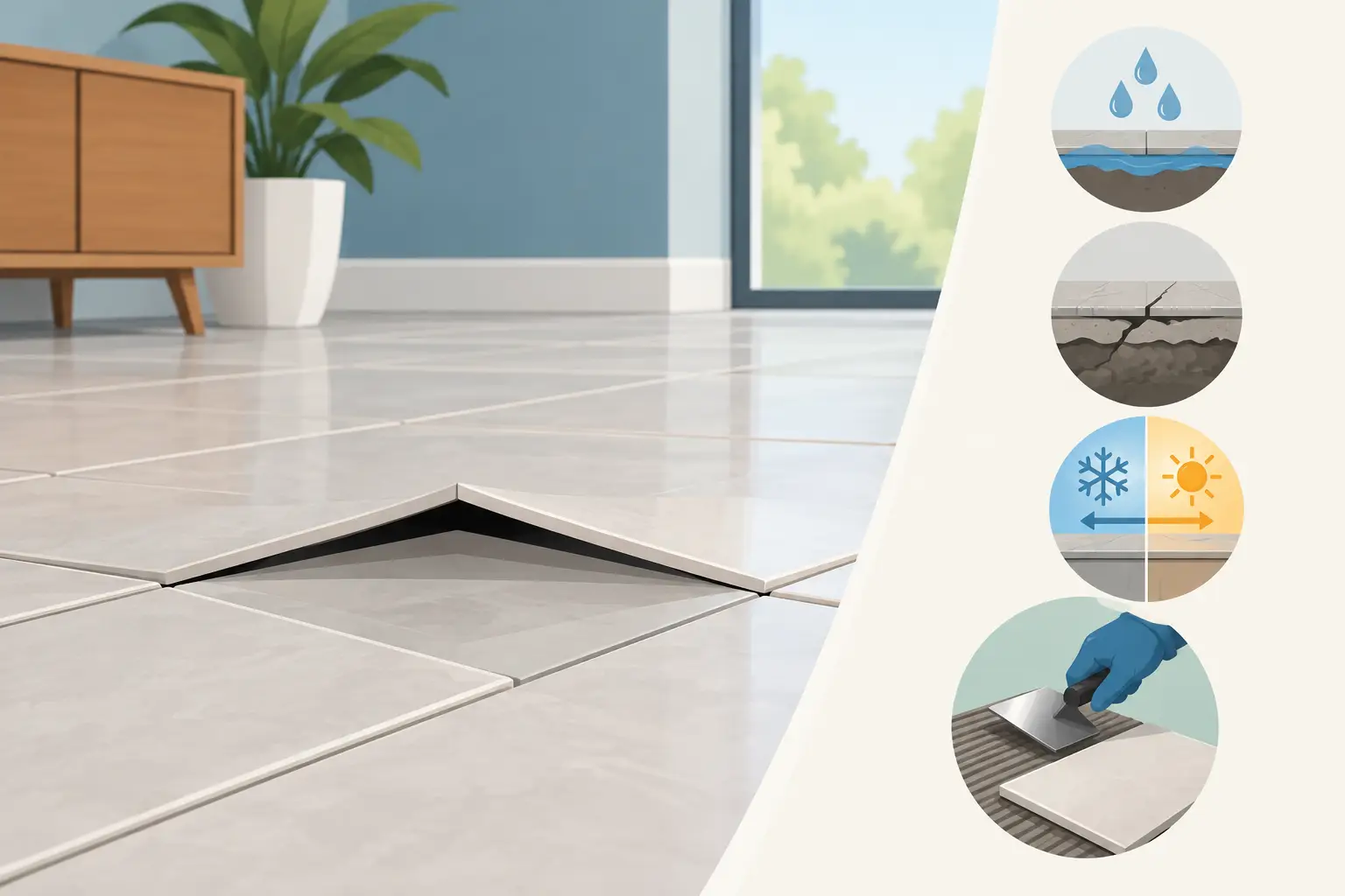 What Causes Tile Tenting Floors? Signs and Fixes